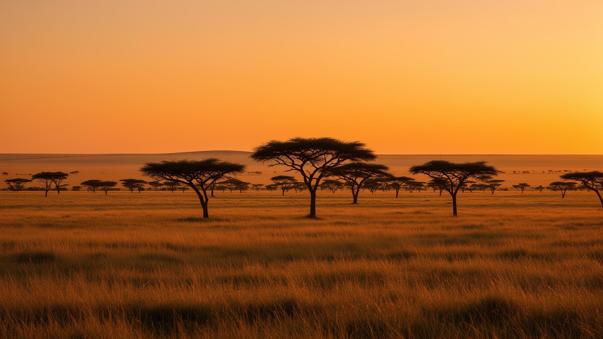 African financial district at dawn